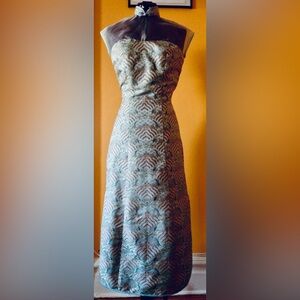 Chinese QiPao Cloud Pattern Silk Dress